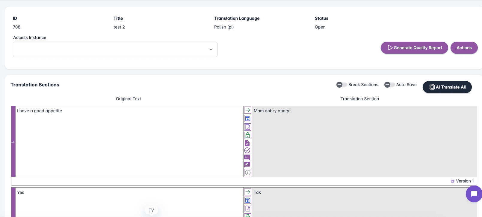 LV customized CAT tool